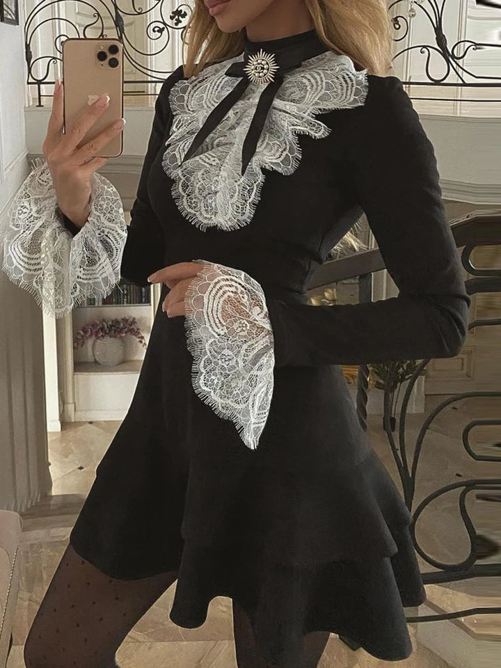 Dresses Fashion Elegant Sexy Long Sleeve Lace - 3IN SMART Shop  #