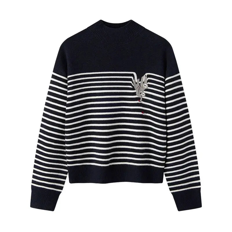 Women's Loose Half Turtleneck Sweater LORAN STORE