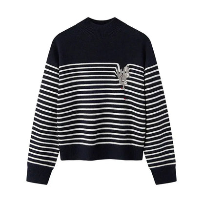 Women's Loose Half Turtleneck Sweater LORAN STORE