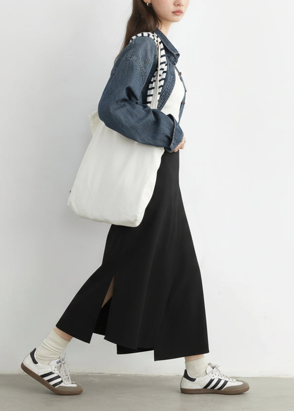 CHIC VEN New Women Skirts Loose Casual Solid Straight Tube Design Irregular Slit Female Skirt Ladies Clothes Spring Autumn 2025 Loran