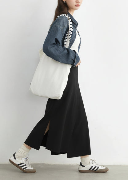 CHIC VEN New Women Skirts Loose Casual Solid Straight Tube Design Irregular Slit Female Skirt Ladies Clothes Spring Autumn 2025 Loran