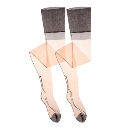 Ultra-Thin Thigh High Stockings for Garter Belts