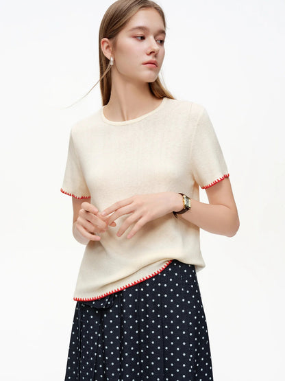 Women's Color-Block Knit 2-Piece Set Spring Fashion Loran