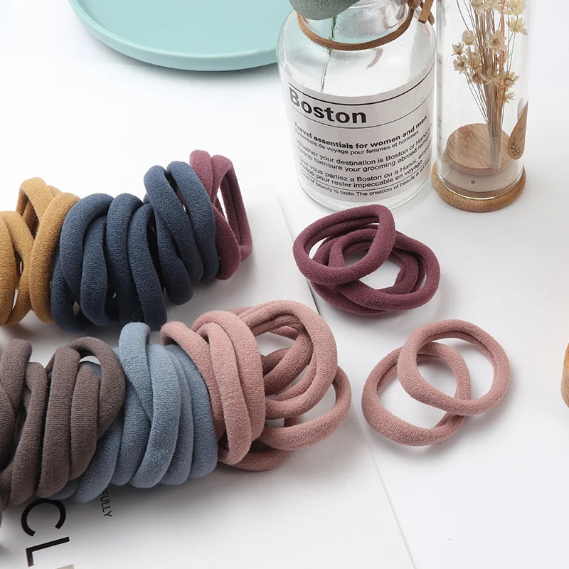 50 Pack Everyday Gentle Hair Ties Smooth Styling