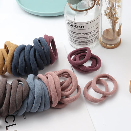 50 Pack Everyday Gentle Hair Ties Smooth Styling