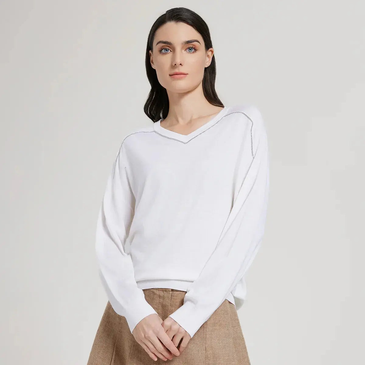 Women’s Premium Silk-Blend Pullover LORAN STORE