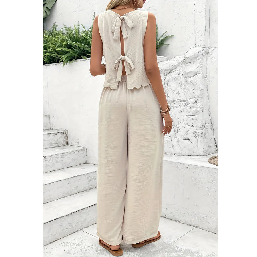 Casual Women's Tank Top & Trousers Set