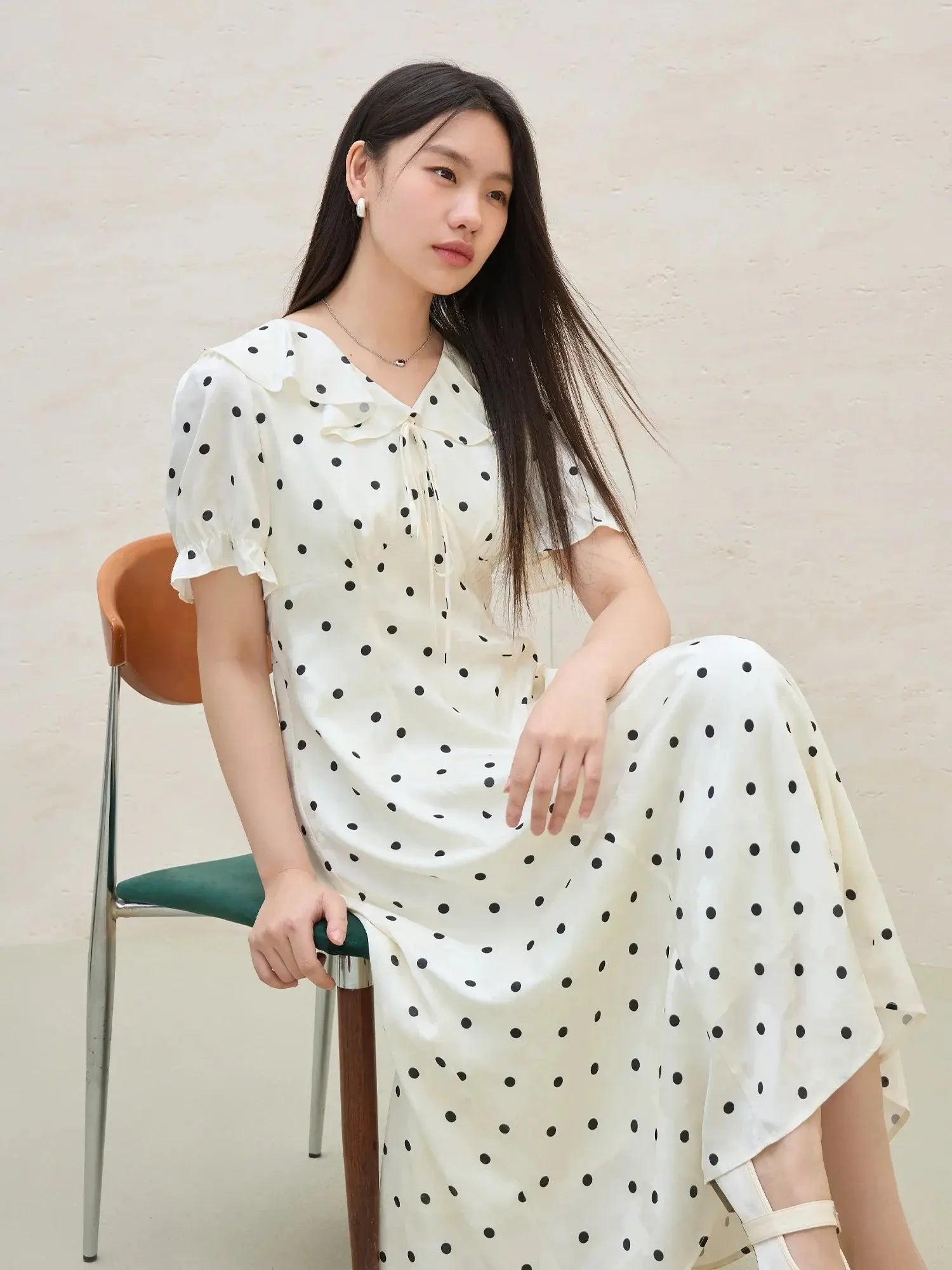 Elegant Polka Dot Sweetheart Dress LORAN STORE