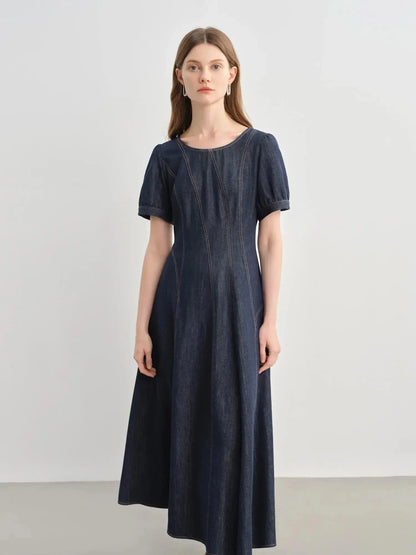 Women's Summer Plus Size Slim Denim Dress LORAN STORE
