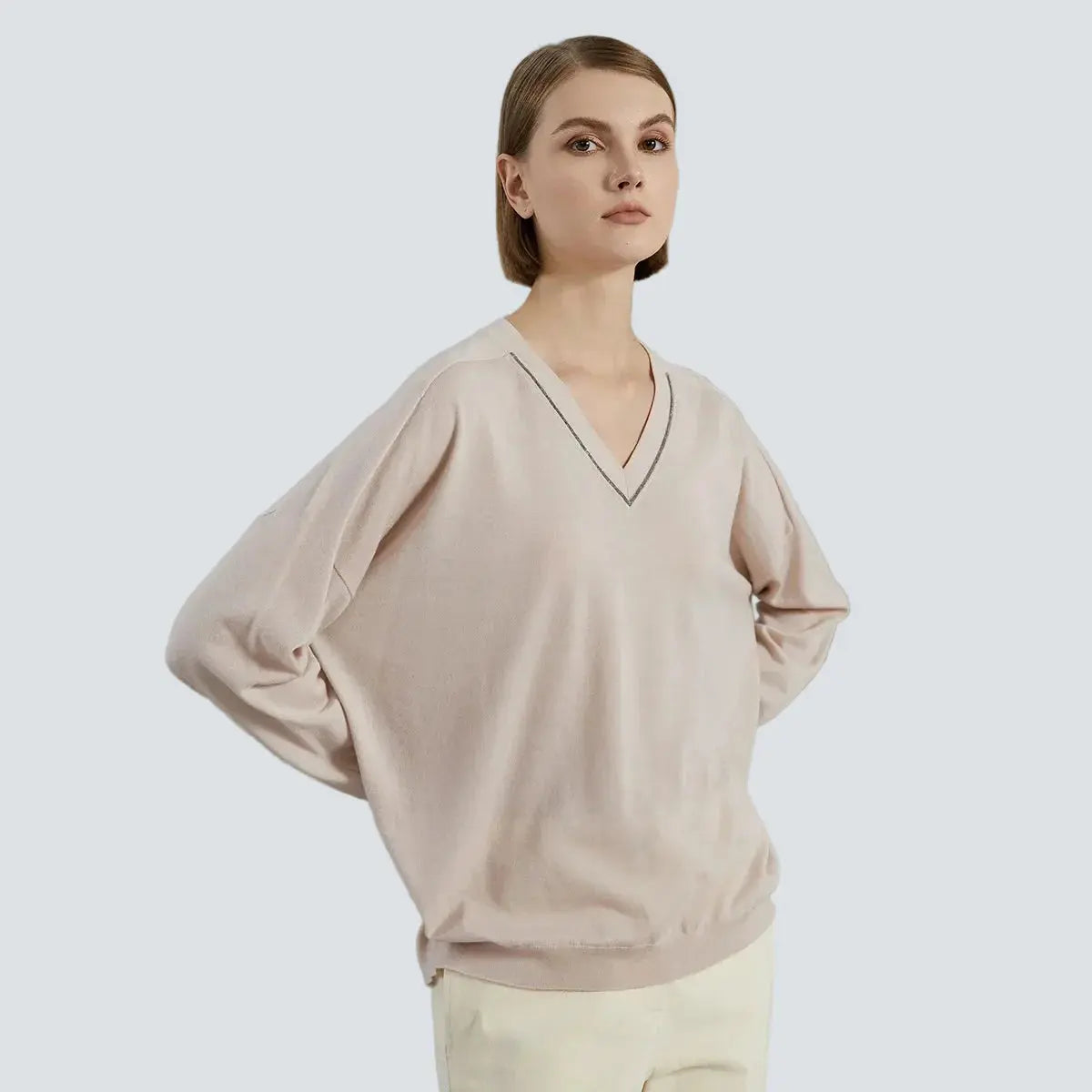 Fine-Knit Loose Fit Sweater