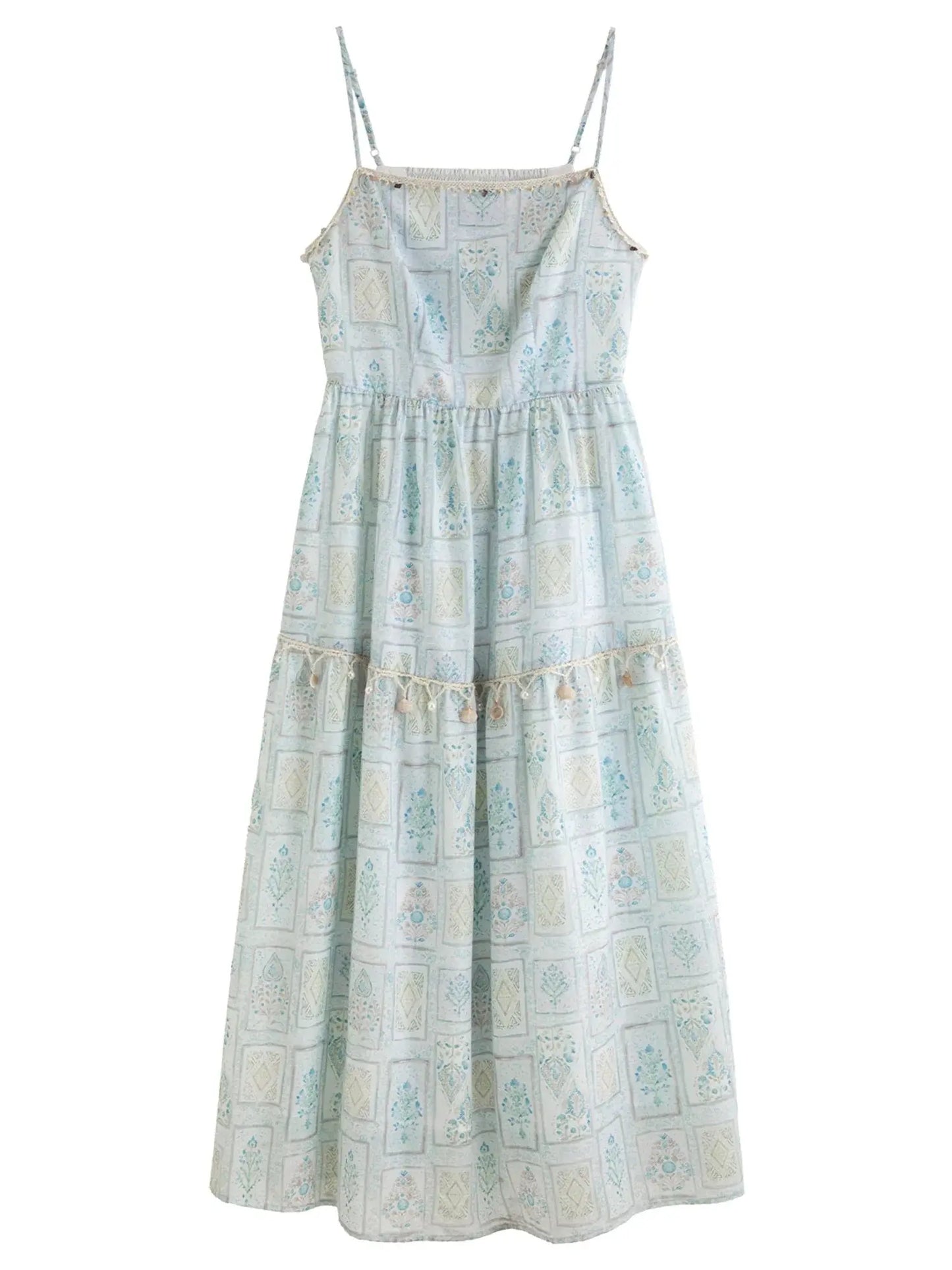 Playful Suspender Dress & Denim Jacket Set for Summer Travel LORAN STORE