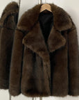 Fluffy Faux Fur Winter Coat