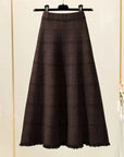 Korean-Style Autumn/Winter Knitted Skirt