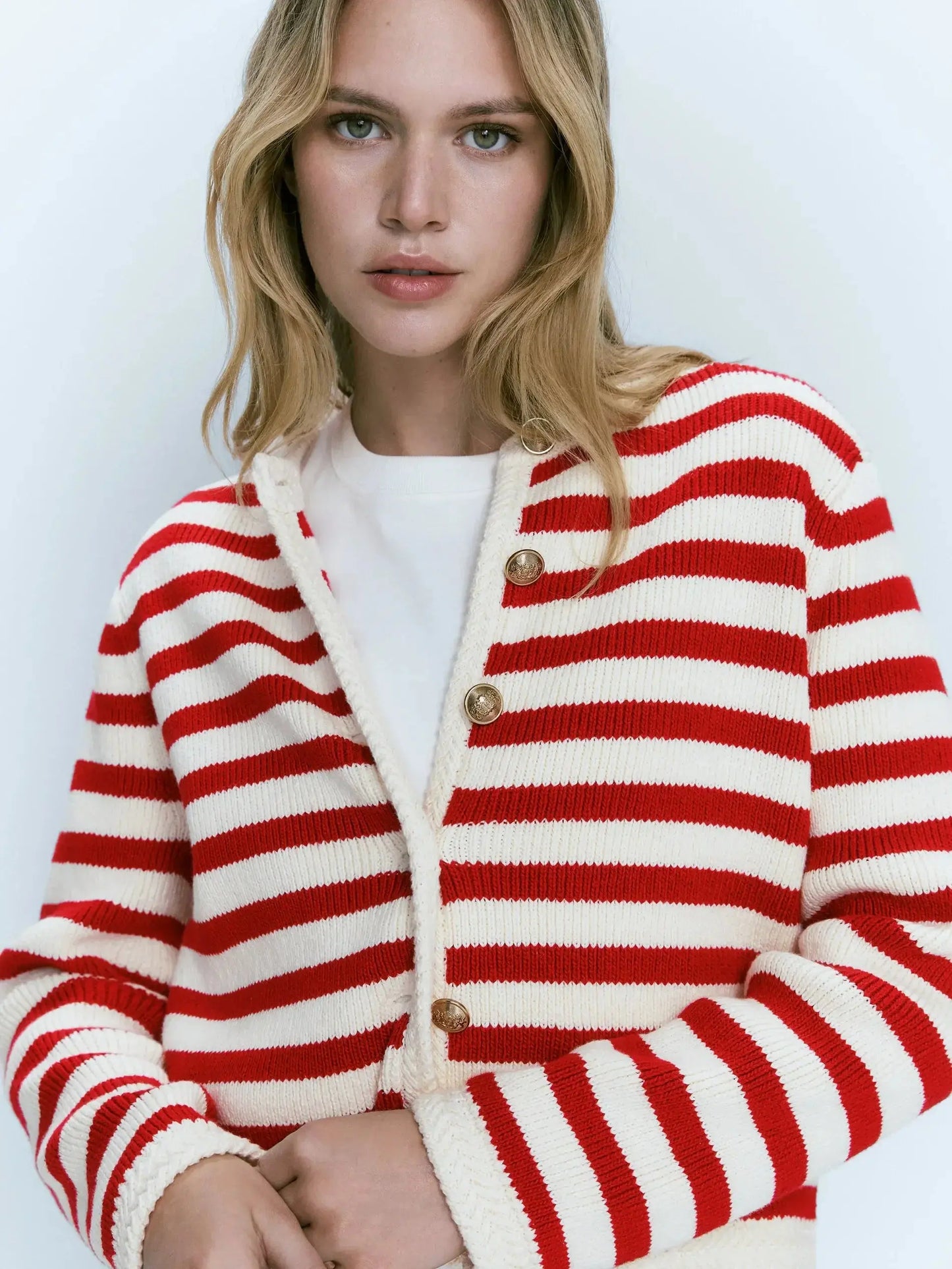 Slim-Fit Striped Cardigan for Spring LORAN STORE