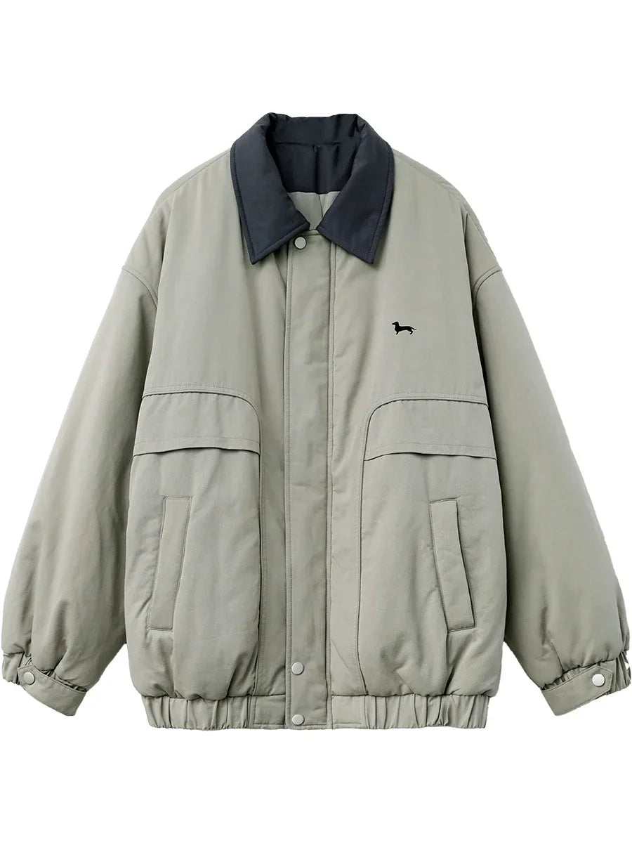 Women's Casual Cotton Workwear Jacket - Thick & Warm