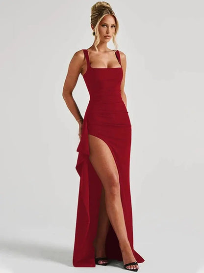 Chic Strappy Backless President's Dress - Loran