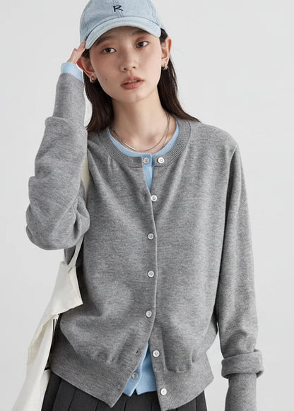 CHIC VEN Women Cardigan Korean O Neck Loose Single Breasted Knitted Sweaters Fashion Female Jumpers Clothing Autumn 2025 Loran