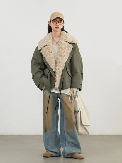 Thick Warm Loose Cotton Women's Jacket - Loran