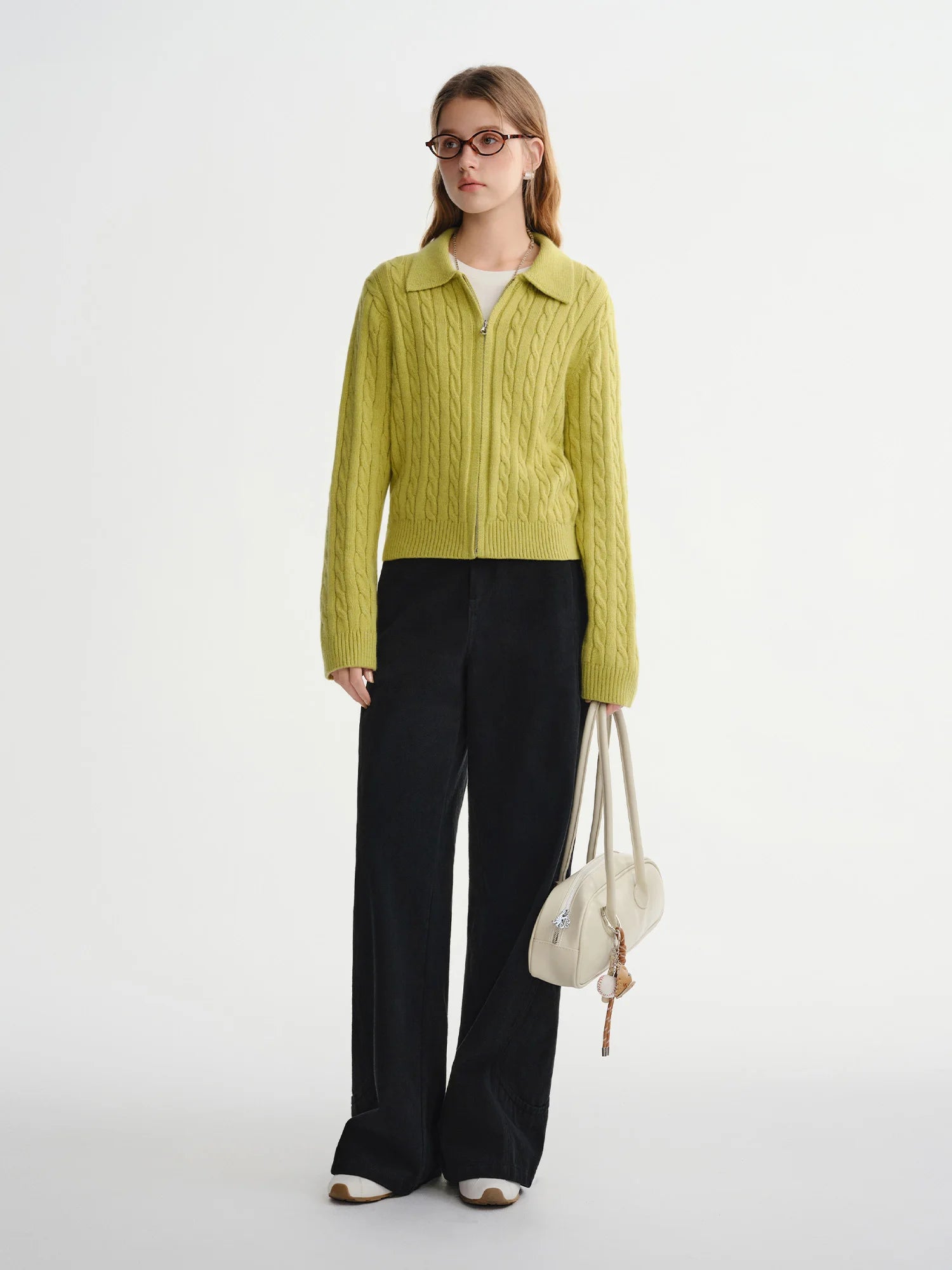 Plus-Size Deconstructivist Workwear Jeans Winter Wide-Leg