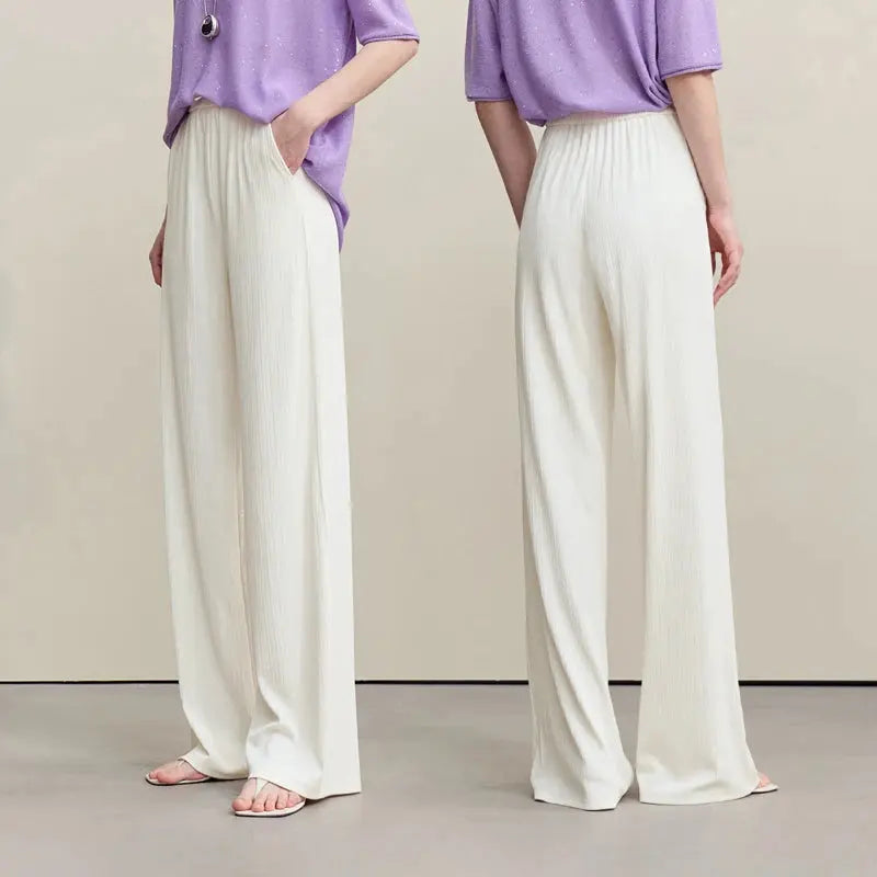 Versatile Knitted Wide-Leg Pants Loran