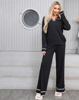 Women's Fine Knit Two-Piece Suit | High-Waist & Slim Fit
