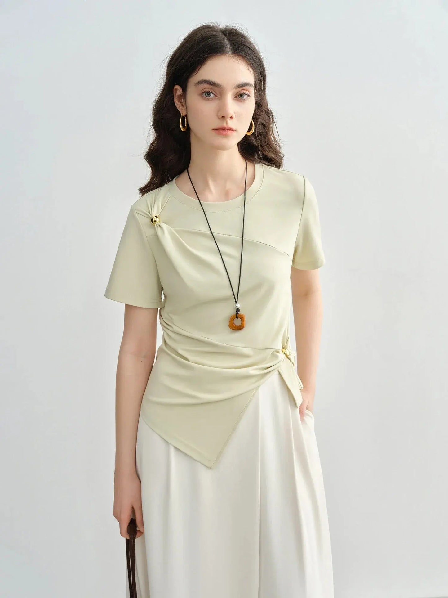 Chic Minimalist Short-Sleeve Top LORAN STORE