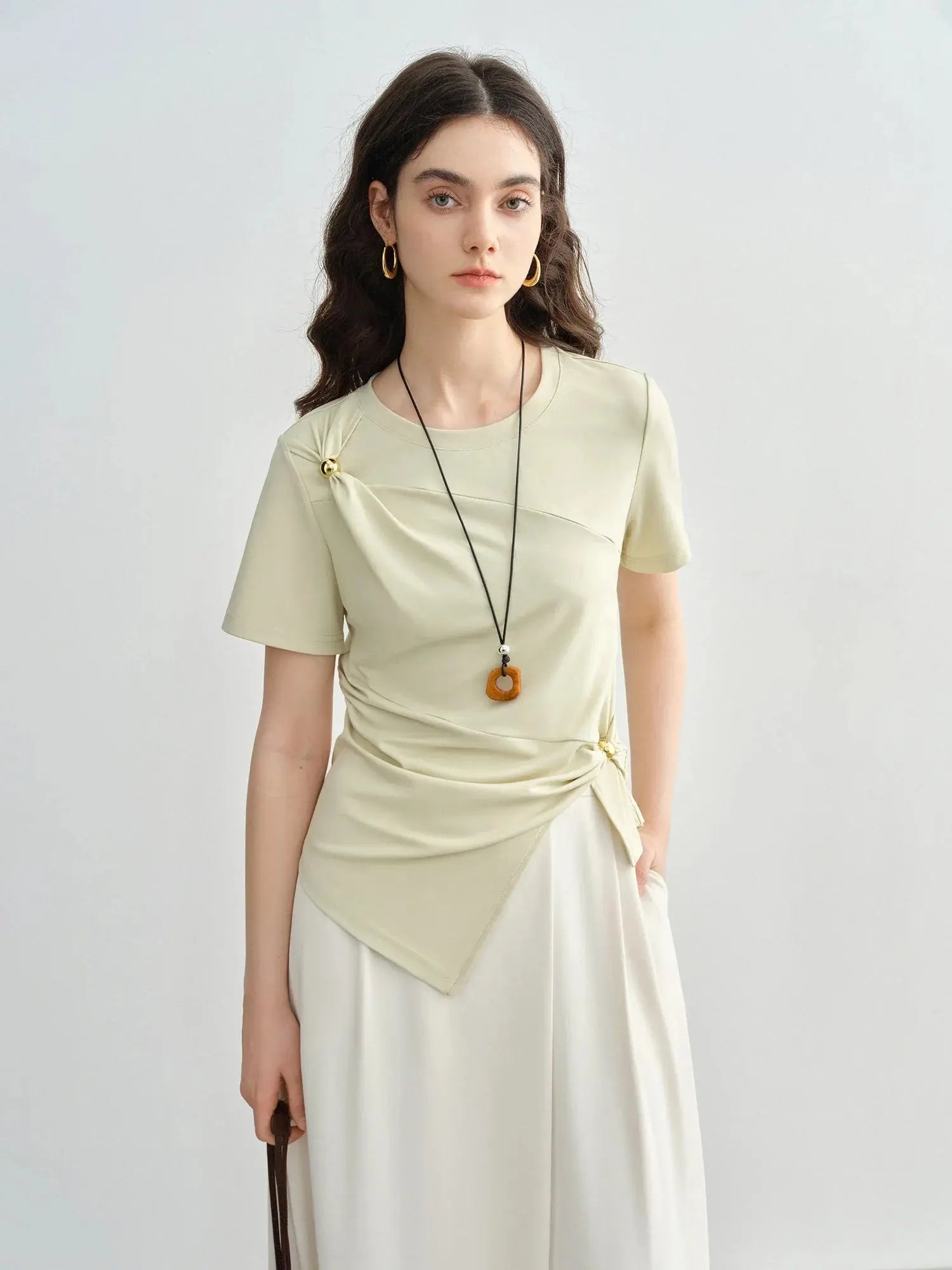 Chic Minimalist Short-Sleeve Top LORAN STORE