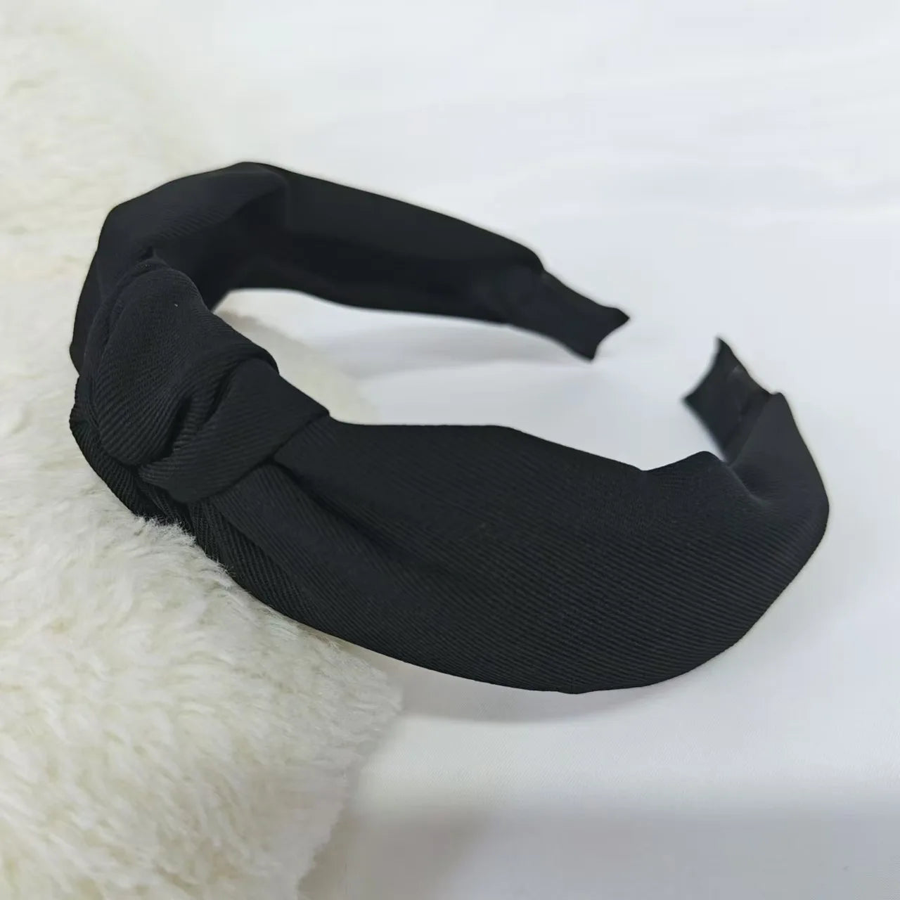 Leopard & Black Knot Wide Headbands for Women Retro Style