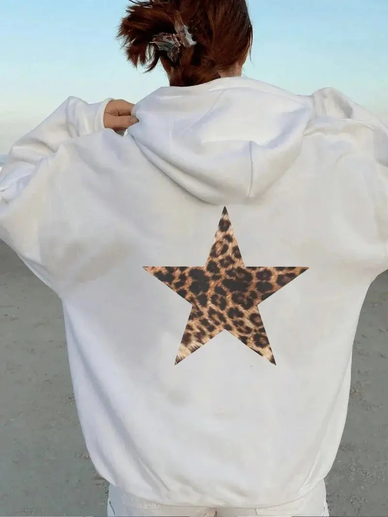 Casual Leopard Pentagram Hoody - Loran