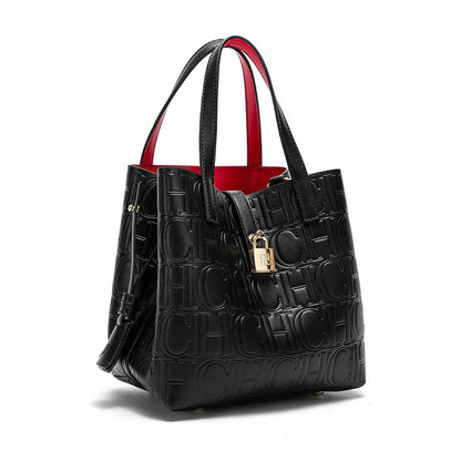 Classic Solid Color Large Tote Bag Women's Handbag
