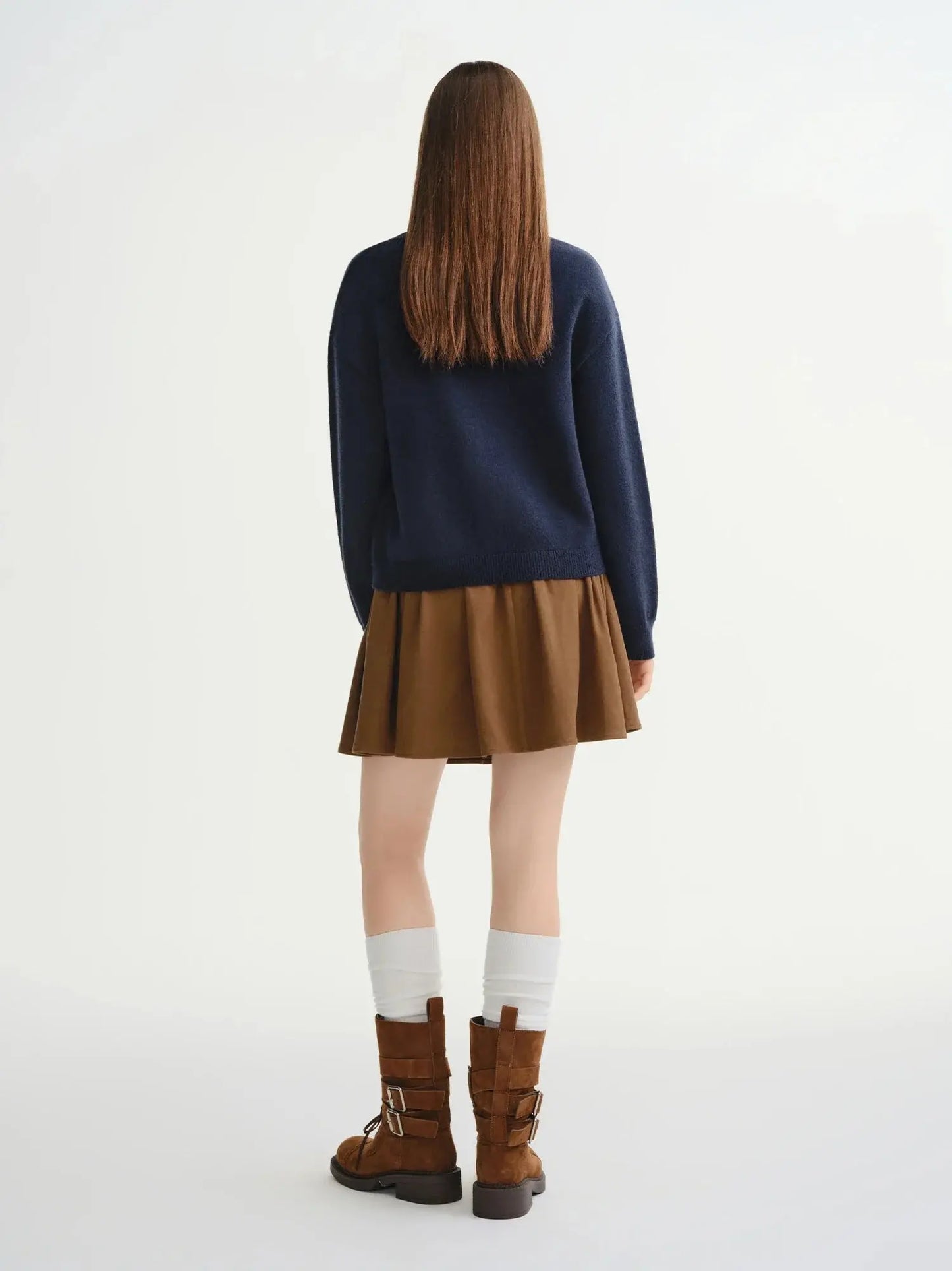 Women's Plus: Floral Knit Winter Pullover - Loran