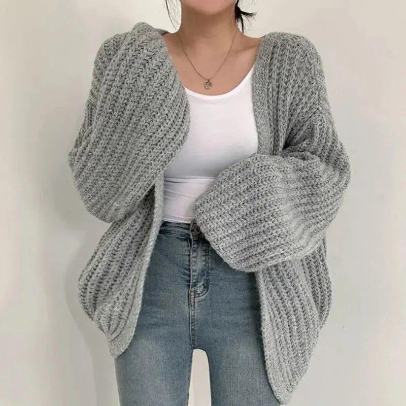 Vintage-Style Fall Cardigan Coat - Loran