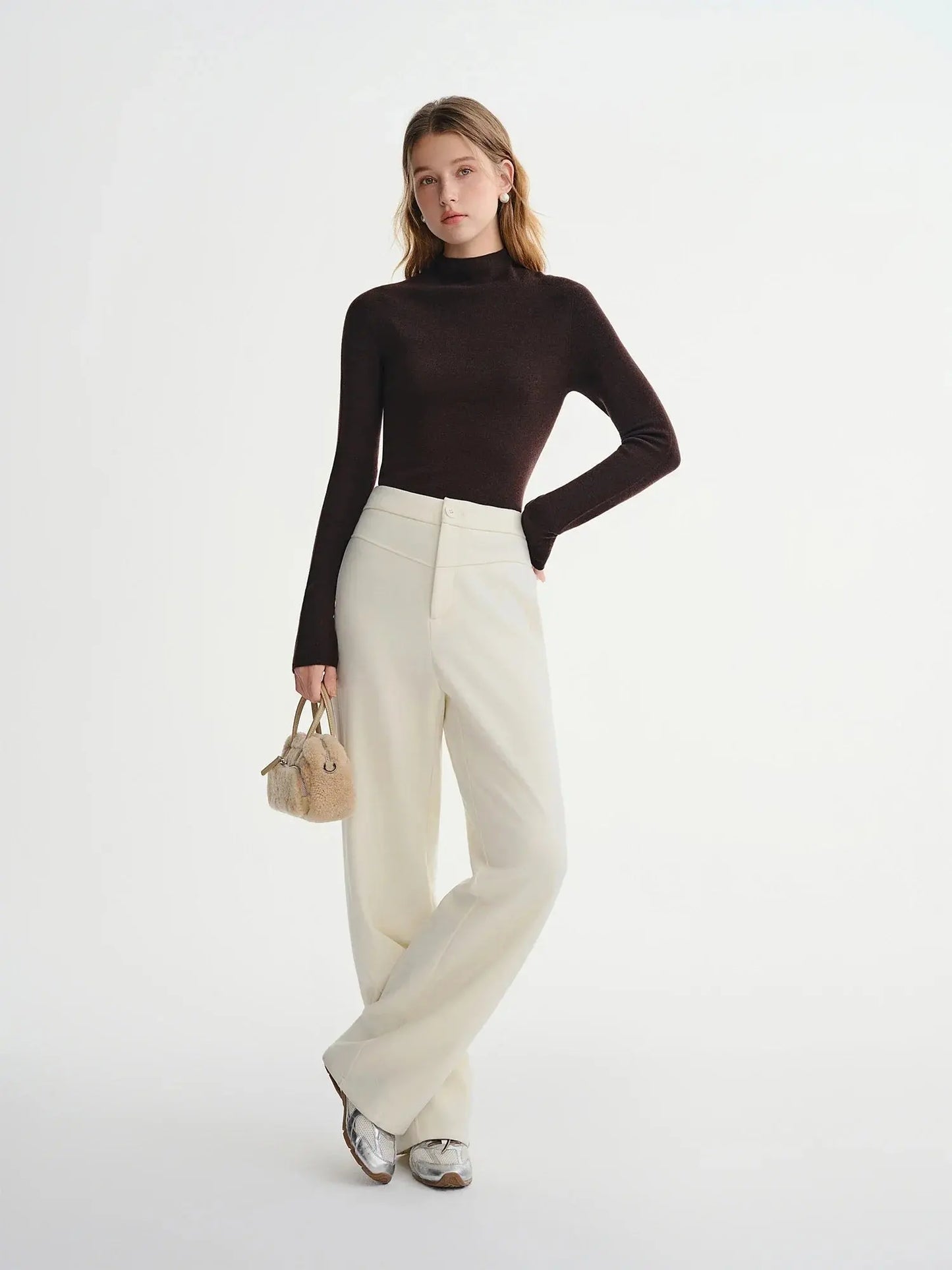 Women's Warm High-Waist Slim Pants - Loran