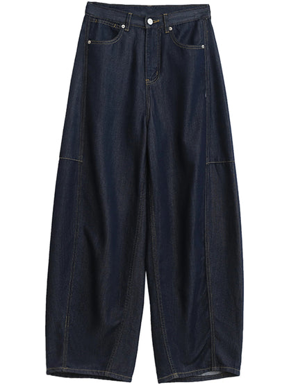 High Waist Split Hem Wide Leg Jeans Women’s Loose Denim Loran