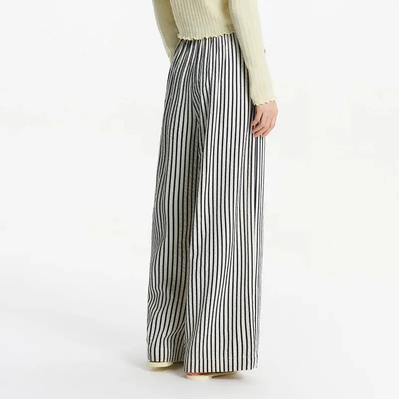 Women's Striped Wide Leg Pants Loran