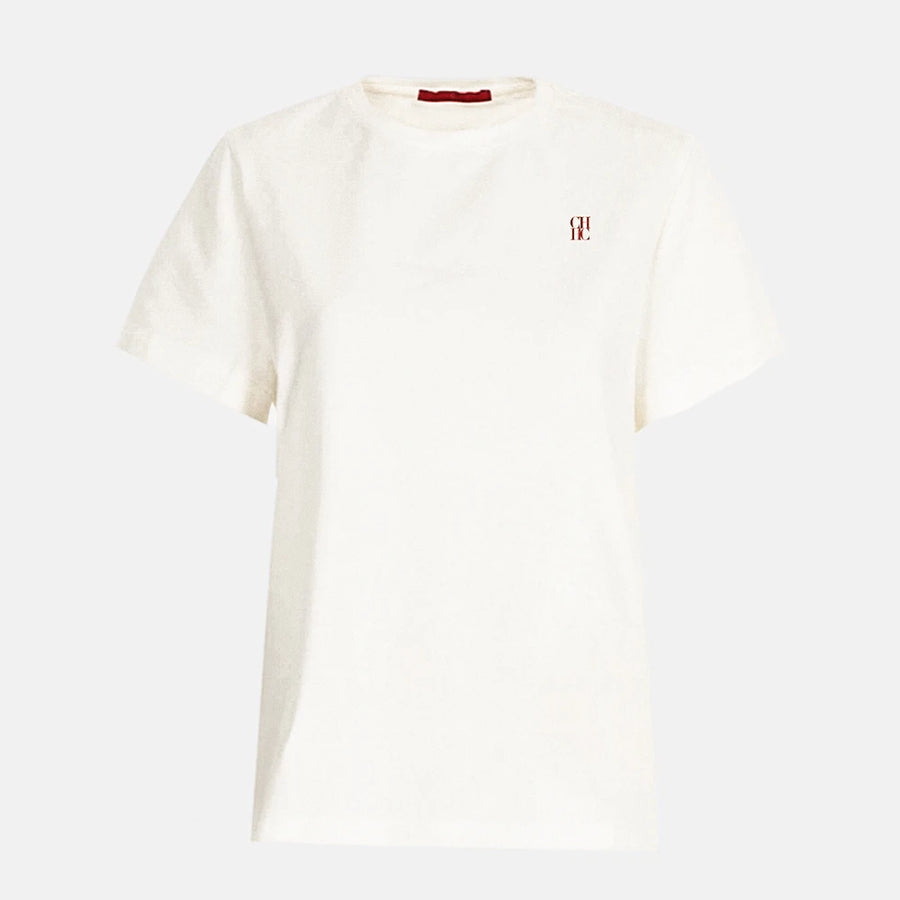Short Sleeve Casual White Tee