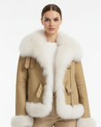 New Collar Fox Fur High-Quality Warm Jacket
