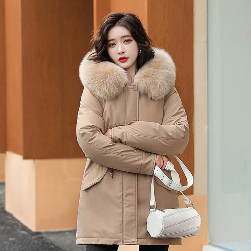 Fashion Long Coat Winter Thick Warm Hooded Jacket - 3IN SMART Shop  #