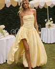 Elegant Off-Shoulder Gown with Thigh-High Split