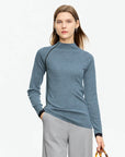 Minimalist Autumn Patchwork Pullover Sweater for Women