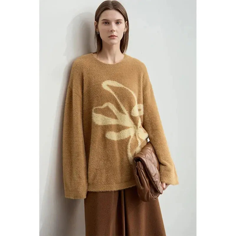 Warm Winter Pullover Sweater for Women - Loose Fit - Loran