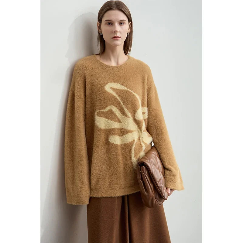 Warm Winter Pullover Sweater for Women - Loose Fit