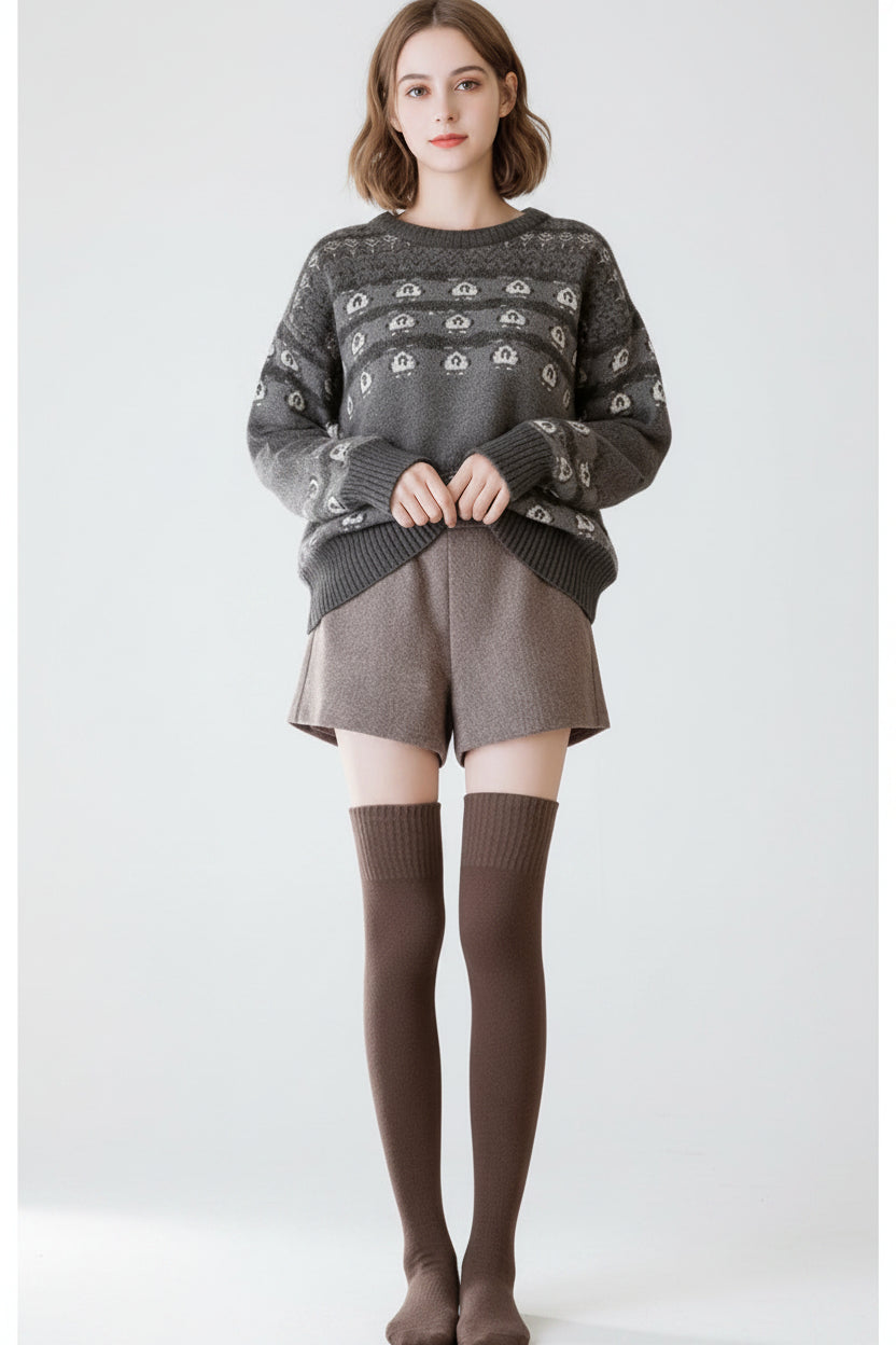 Thick Over-Knee Winter Socks for Women Extra Warm
