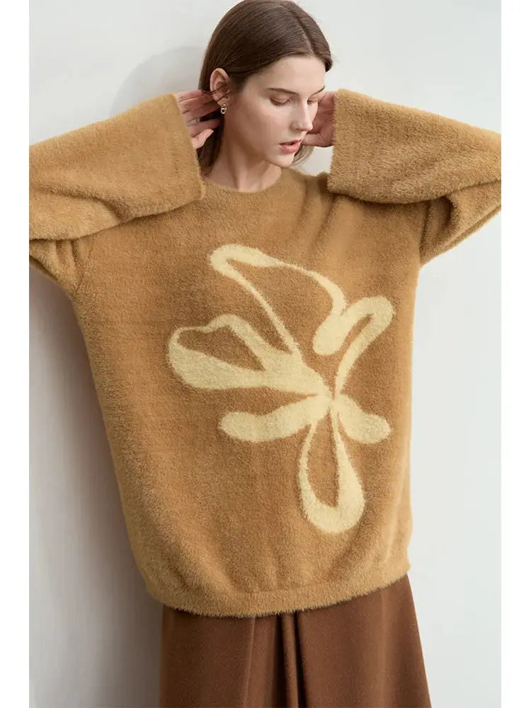 Warm Winter Pullover Sweater for Women - Loose Fit - Loran
