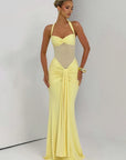 Backless Halter Maxi Dress