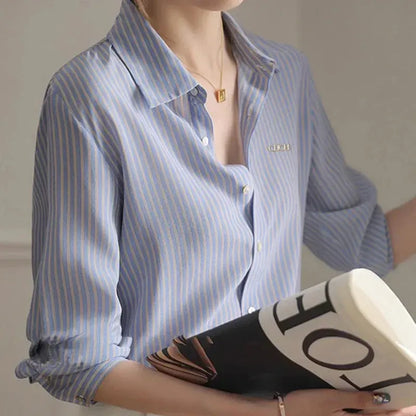 Classic Striped Long-Sleeve Shirt - Loran