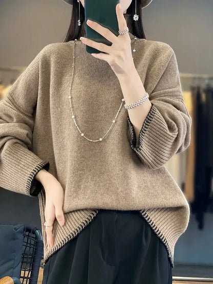Luxurious Cashmere & Wool Turtleneck Sweater - Loran