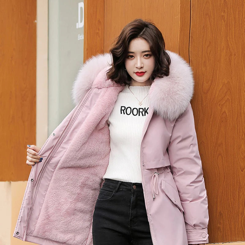 Fashion Long Coat Winter Thick Warm Hooded Jacket - 3IN SMART Shop  #