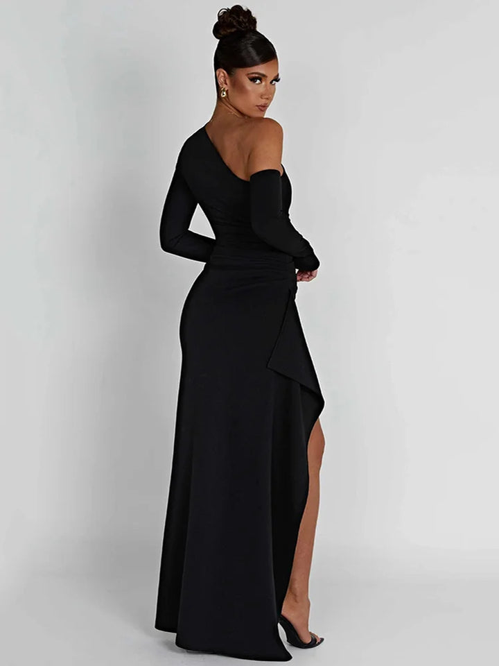 Maxi Dress Women Long Sleeve Backless - 3IN SMART Shop  #