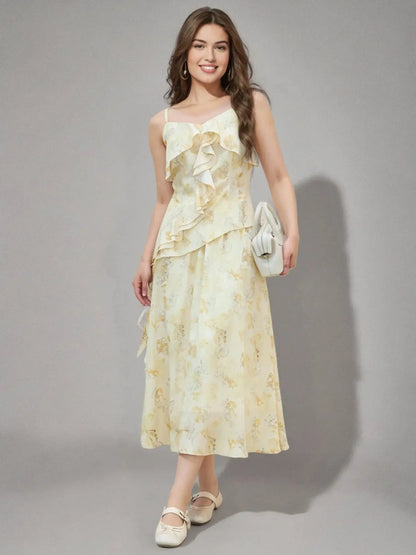 Plus Size Ruffled Top and Skirt Ensemble LORAN STORE